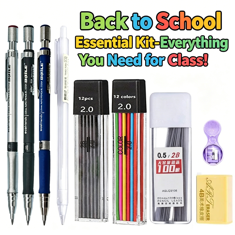 2-9PCS Mechanical Pencil Set 2 - огляд і ціна Staedtler Pencil Lumocolor