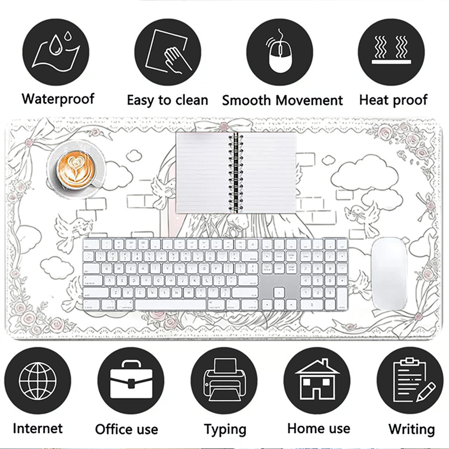 Leather Mouse Pad, Desk Carpet - огляд і ціна Leather Desk Pad